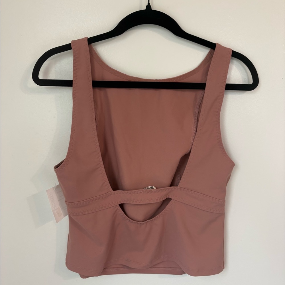 Free People Fitted Tank Top in Dusty Rose - Picture 5 of 6